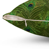 6PCF  Peacock Feather Pillow