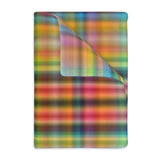 59CB  Colorful Plaid Blanket