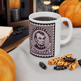 4ALSM  Abraham Lincoln US Stamp mug