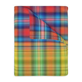 64CB  Colorful Plaid Blanket