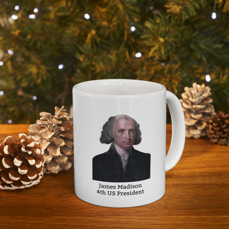 11JMM  James Madison Historical Quote Mug