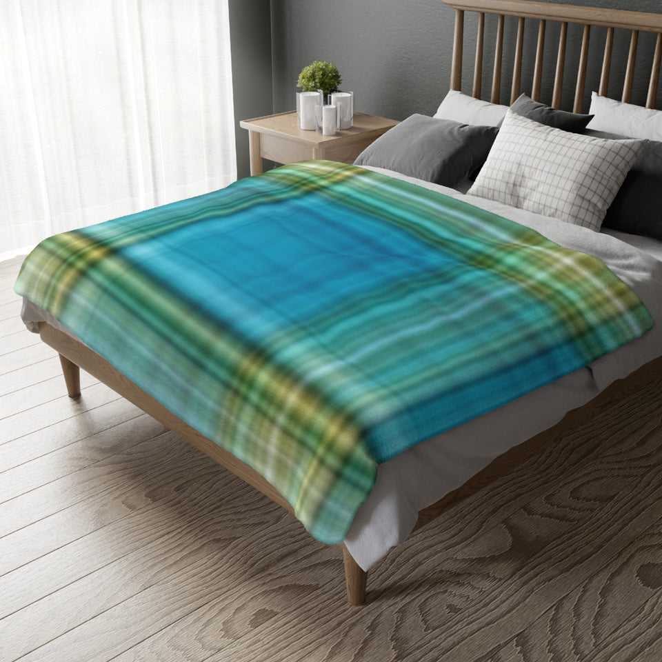 16CB  Colorful Plaid Blanket