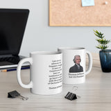 20TJQM  Thomas Jefferson Historical quote mug