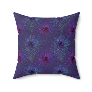 14PCF  Peacock Feather Pillow