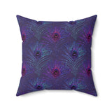 14PCF  Peacock Feather Pillow