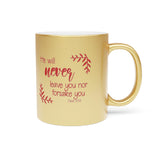53SGM   Silver and Gold Christian Mug