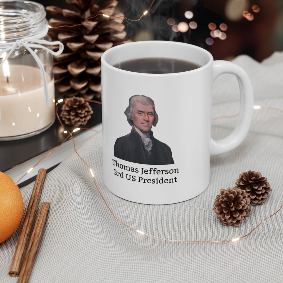9TJQM  Thomas Jefferson Historical quote mug