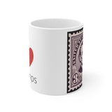 4ALSM  Abraham Lincoln US Stamp mug