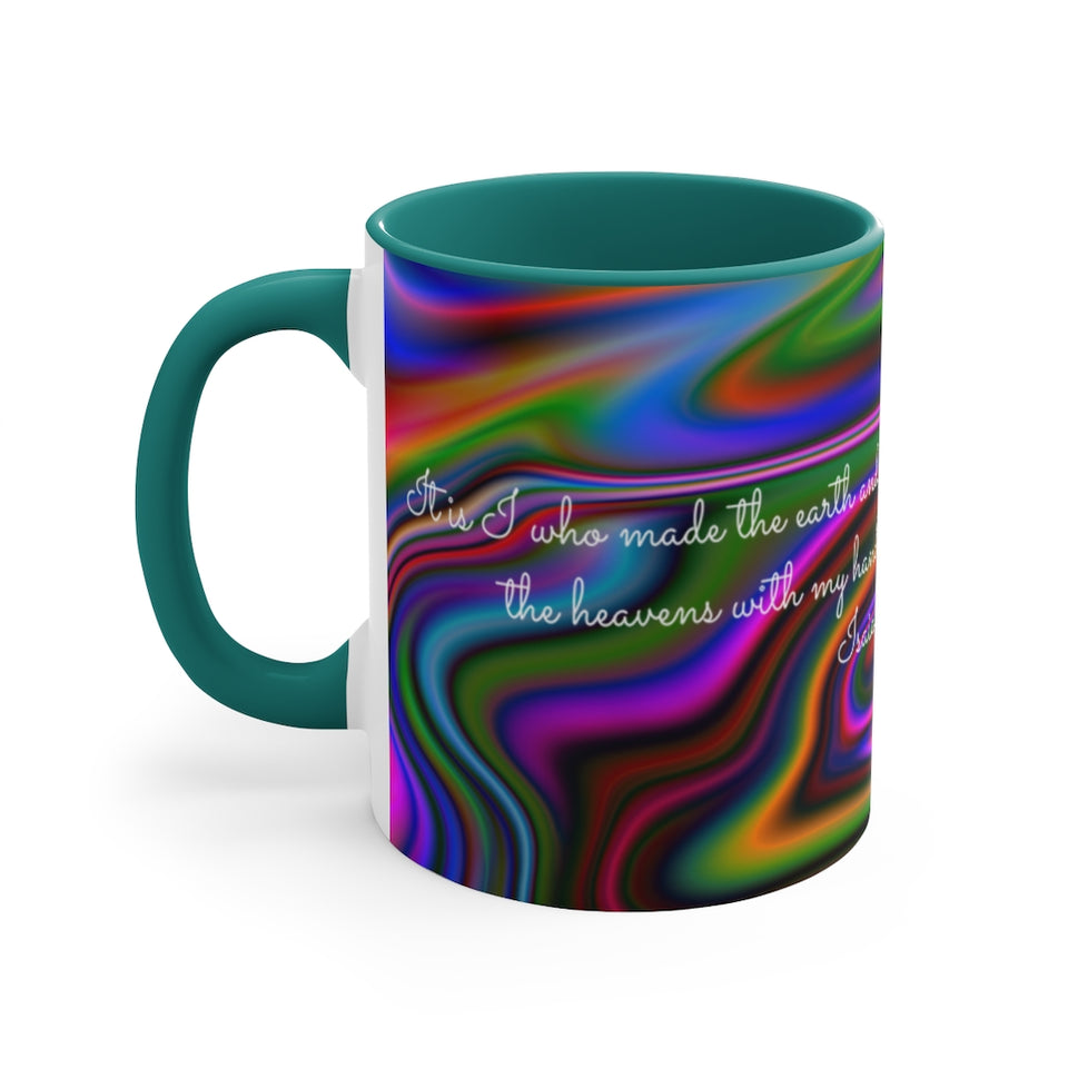 51CMSM  Colorful Marble Isaiah 45:12  Mug