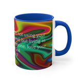 39CMSM  Colorful Marble 1 Peter 2:16-17 Mug