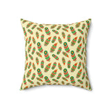 43PCF  Peacock Feather Pillow