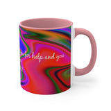 68CMSM  Colorful Marble Psalms 30:2 Mug