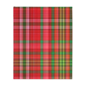 62CB  Colorful Plaid Blanket