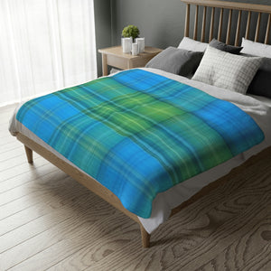 13CB  Colorful Plaid Blanket