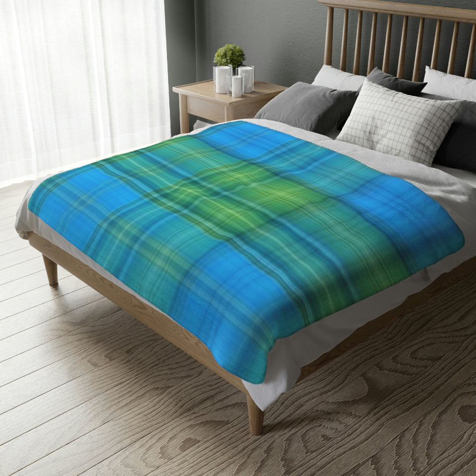 13CB  Colorful Plaid Blanket