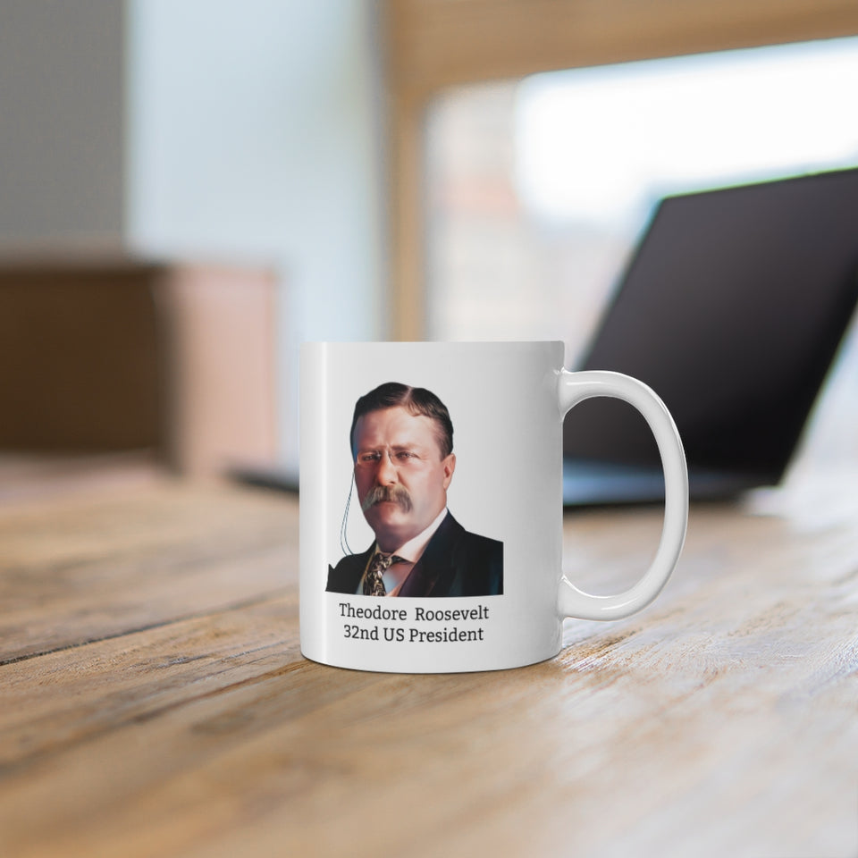 11TRQM  Theodore Roosevelt Historical Quote mug