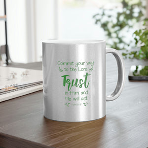 22SGM  Silver and Gold Christian Mug