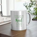 22SGM  Silver and Gold Christian Mug