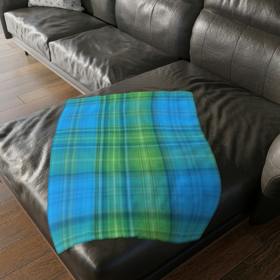 13CB  Colorful Plaid Blanket