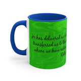 5CMSM  Colorful Marble Colossians 1:13-14 Mug
