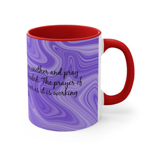 12CMSM  Colorful Marble James 5:16 Mug