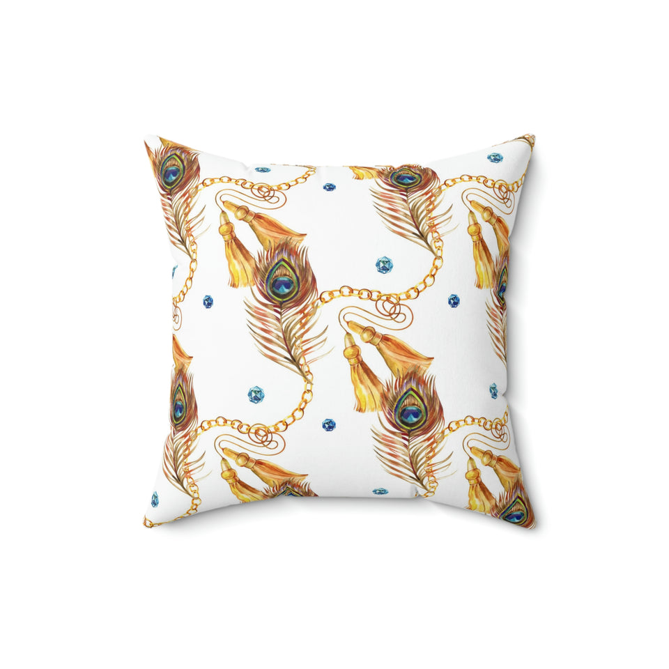 31PCF  Peacock Feather Pillow