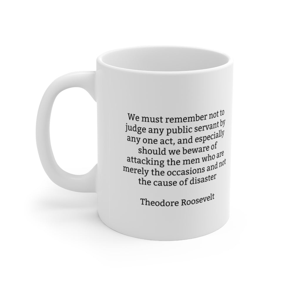 8TRQM  Theodore Roosevelt Historical Quote mug