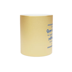 27SGM  Silver and Gold Christian Mug