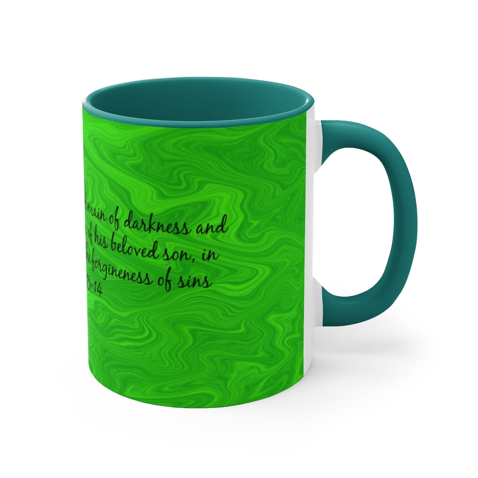 5CMSM  Colorful Marble Colossians 1:13-14 Mug