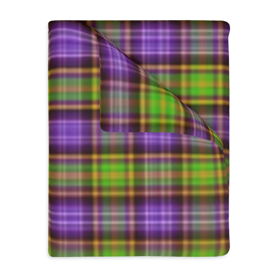 41CB  Colorful Plaid Blanket