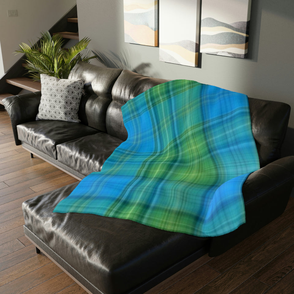 13CB  Colorful Plaid Blanket