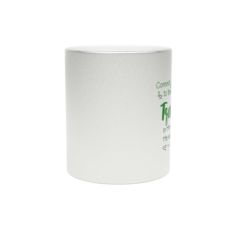 22SGM  Silver and Gold Christian Mug