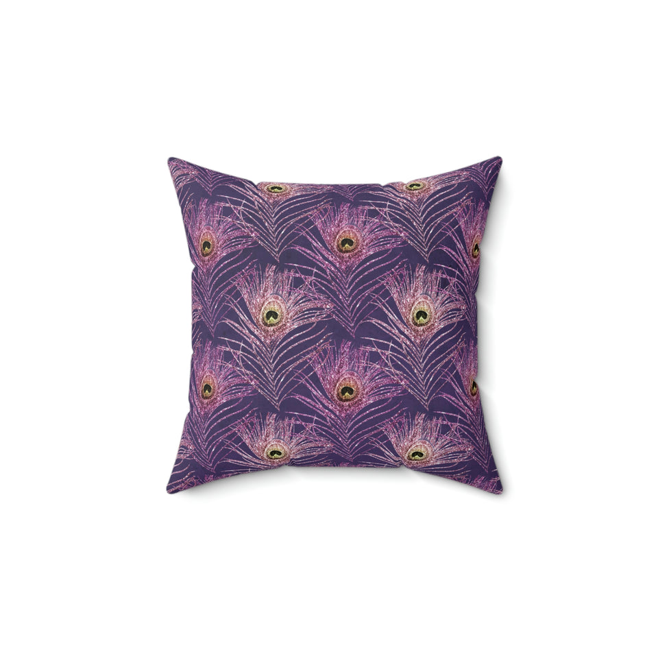 13PCF  Peacock Feather Pillow