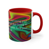 39CMSM  Colorful Marble 1 Peter 2:16-17 Mug