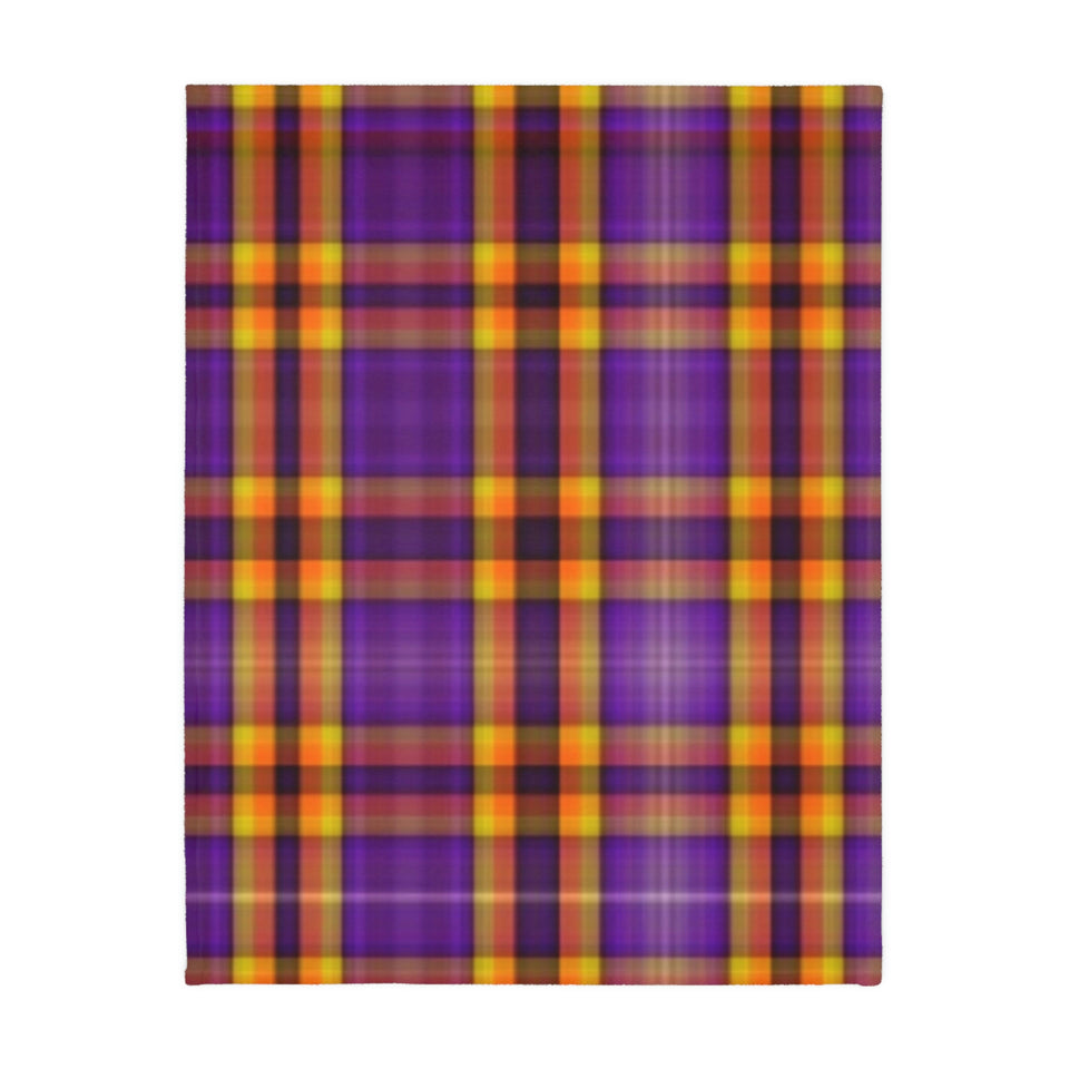 40CB  Colorful Plaid Blanket