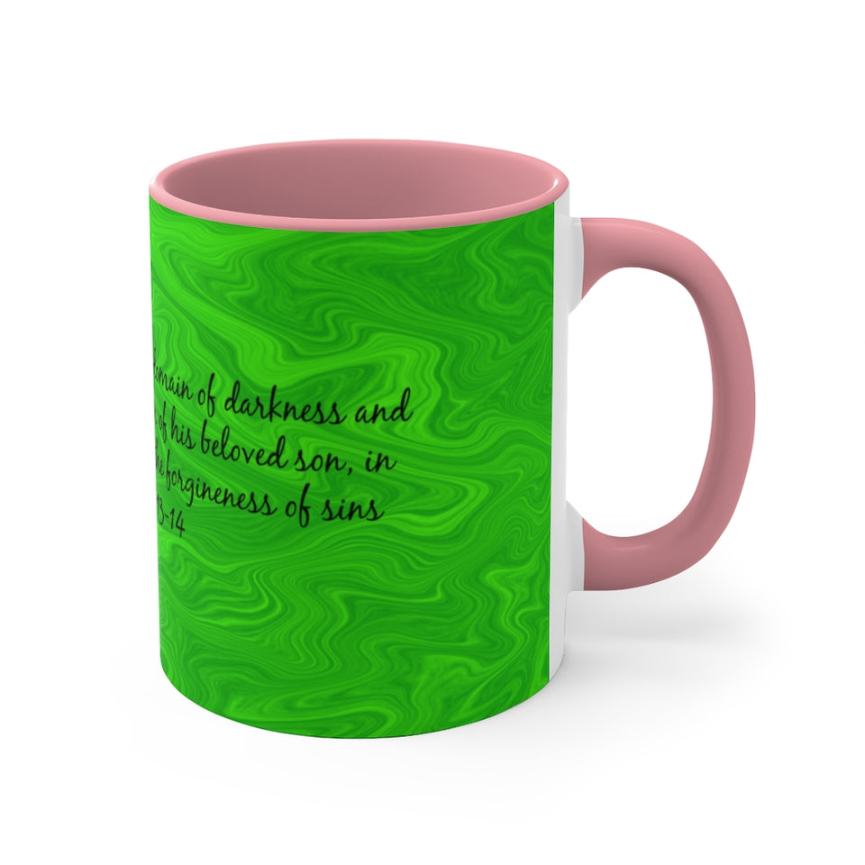 5CMSM  Colorful Marble Colossians 1:13-14 Mug