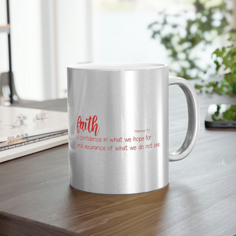 25SGM  Silver and Gold Christian Mug