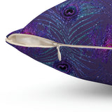 14PCF  Peacock Feather Pillow