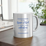 27SGM  Silver and Gold Christian Mug
