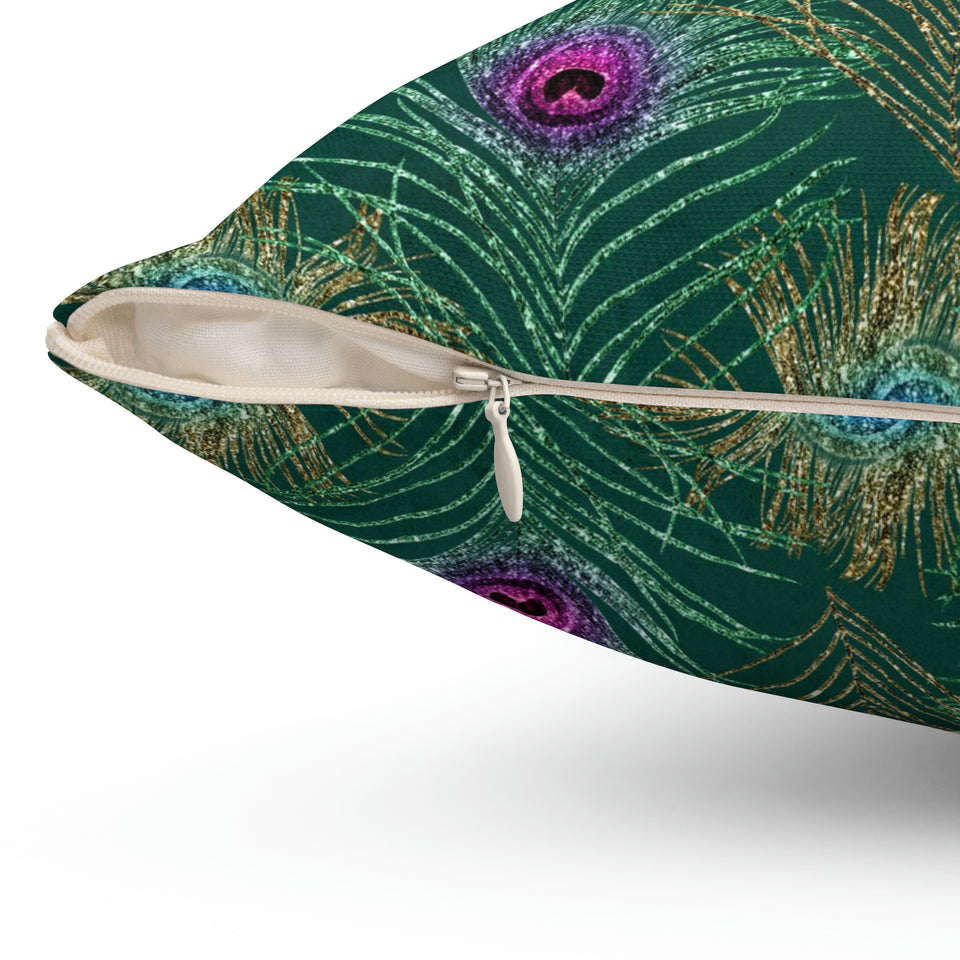 1PCF Peacock Feather Pillow