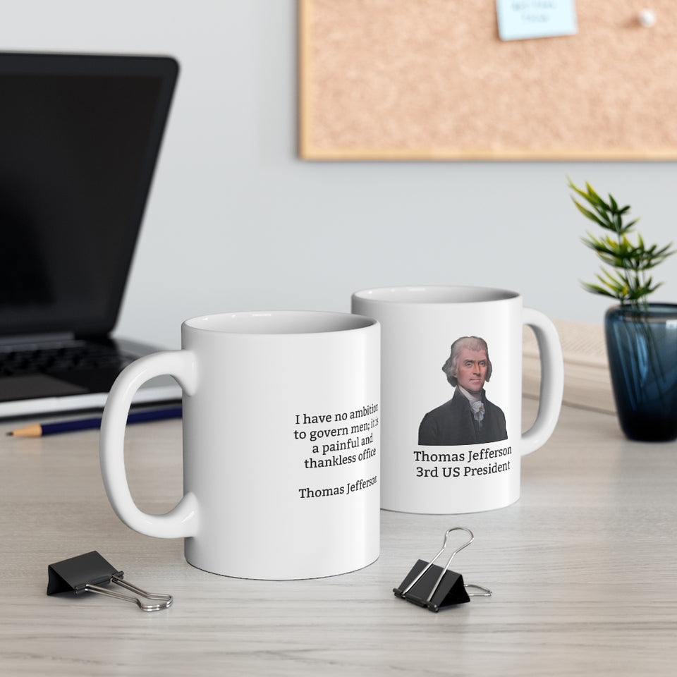 9TJQM  Thomas Jefferson Historical quote mug
