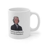 13TJQM  Thomas Jefferson Historical quote mugs
