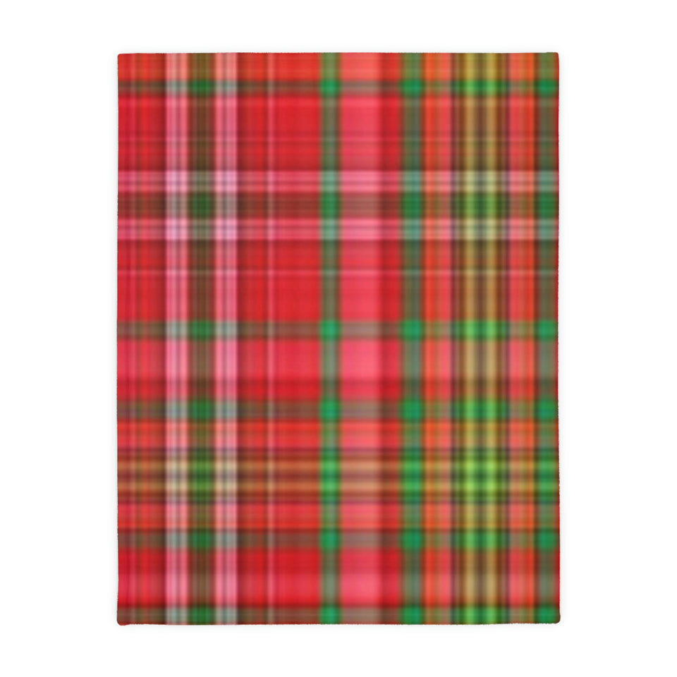 62CB  Colorful Plaid Blanket