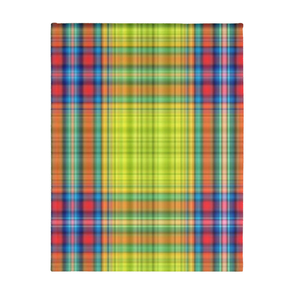 64CB  Colorful Plaid Blanket