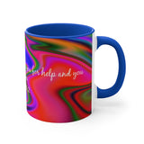 68CMSM  Colorful Marble Psalms 30:2 Mug