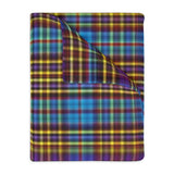 48CB  Colorful Plaid Blanket