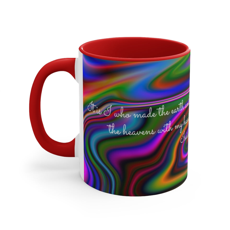 51CMSM  Colorful Marble Isaiah 45:12  Mug