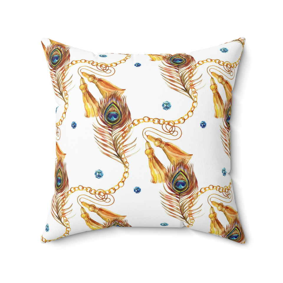 31PCF  Peacock Feather Pillow