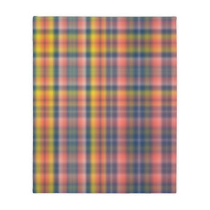 3CB  Colorful Plaid Blanket