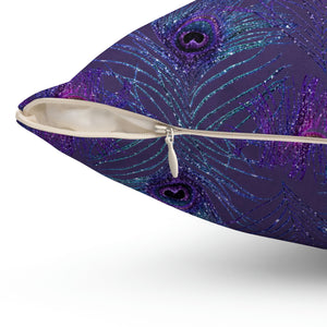 14PCF  Peacock Feather Pillow